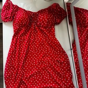 Red Floral Sundress